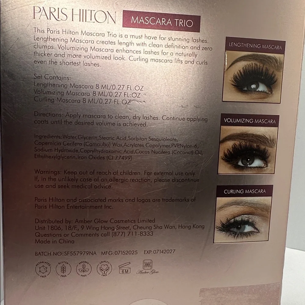 💎 NWT Paris Hilton Steal The Show Mascara Trio Set -